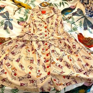 ModCloth Size 1X Vintage Style Dress with Cute Corgi Design